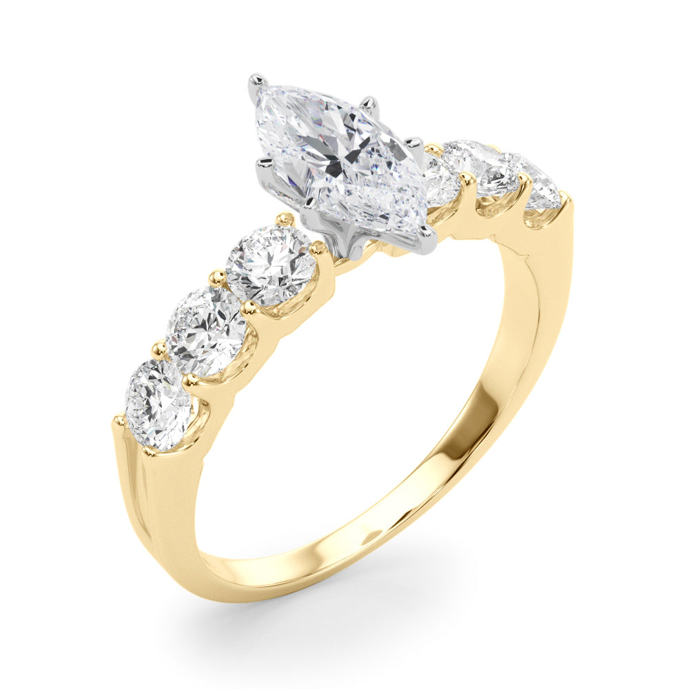 Single Row Prong Set Diamond Engagement Ring · 0.90 ct tw