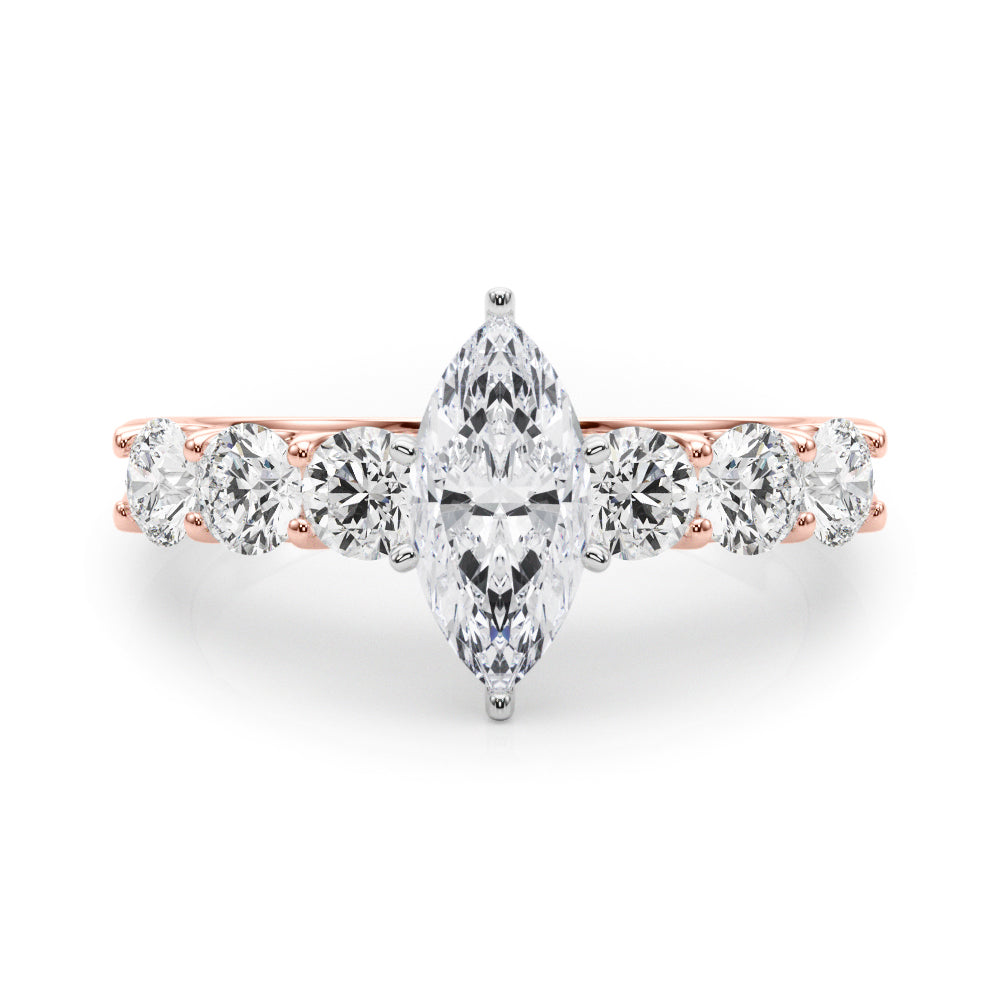 Single Row Prong Set Diamond Engagement Ring · 0.90 ct tw
