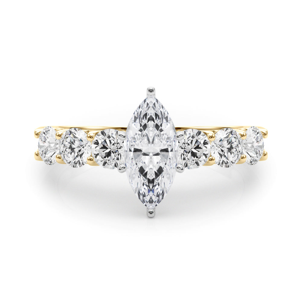 Single Row Prong Set Diamond Engagement Ring · 0.90 ct tw