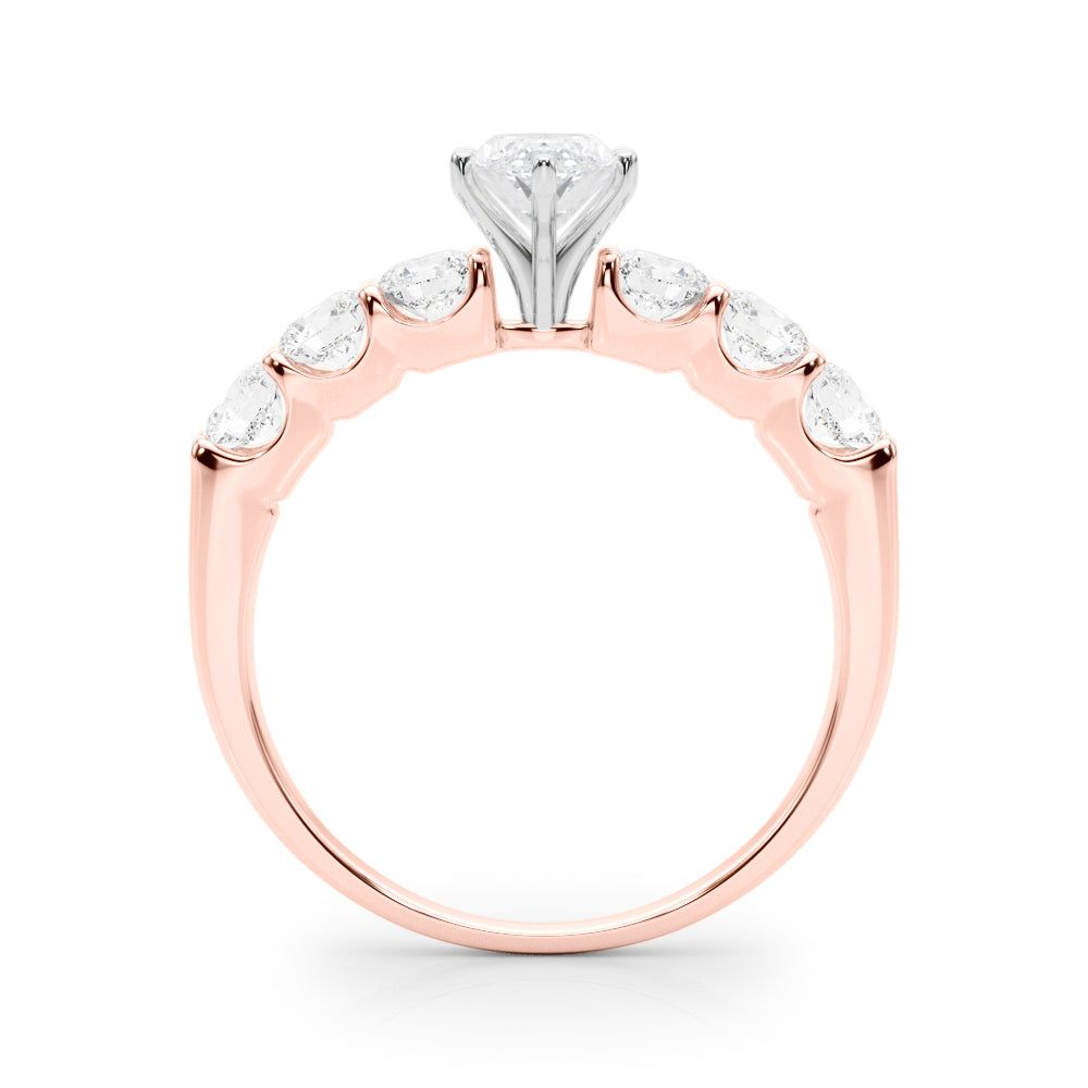 Single Row Prong Set Diamond Engagement Ring · 0.90 ct tw