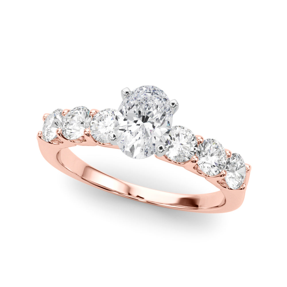 Single Row Prong Set Diamond Engagement Ring · 0.90 ct tw