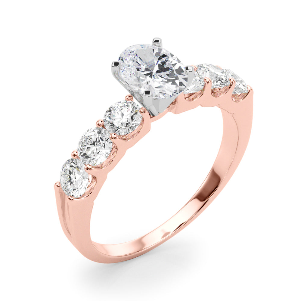 Single Row Prong Set Diamond Engagement Ring · 0.90 ct tw