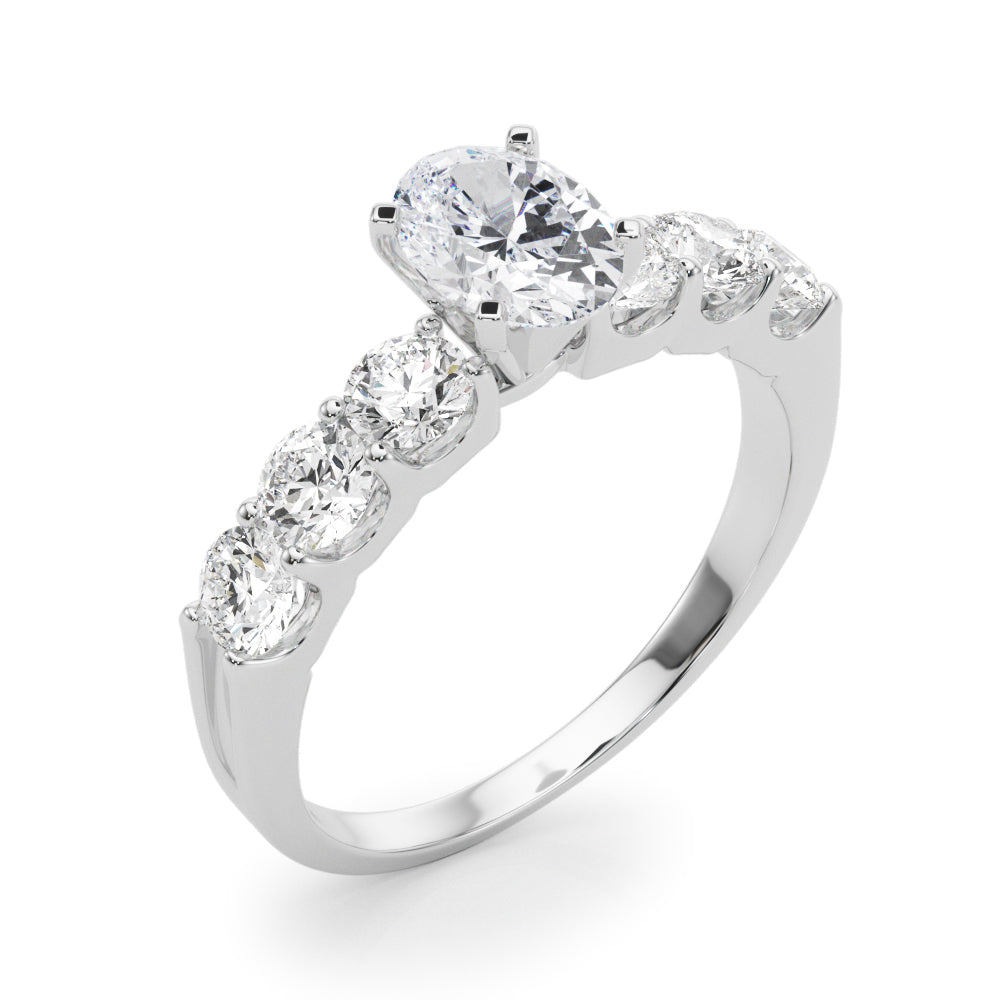 Single Row Prong Set Diamond Engagement Ring · 0.90 ct tw