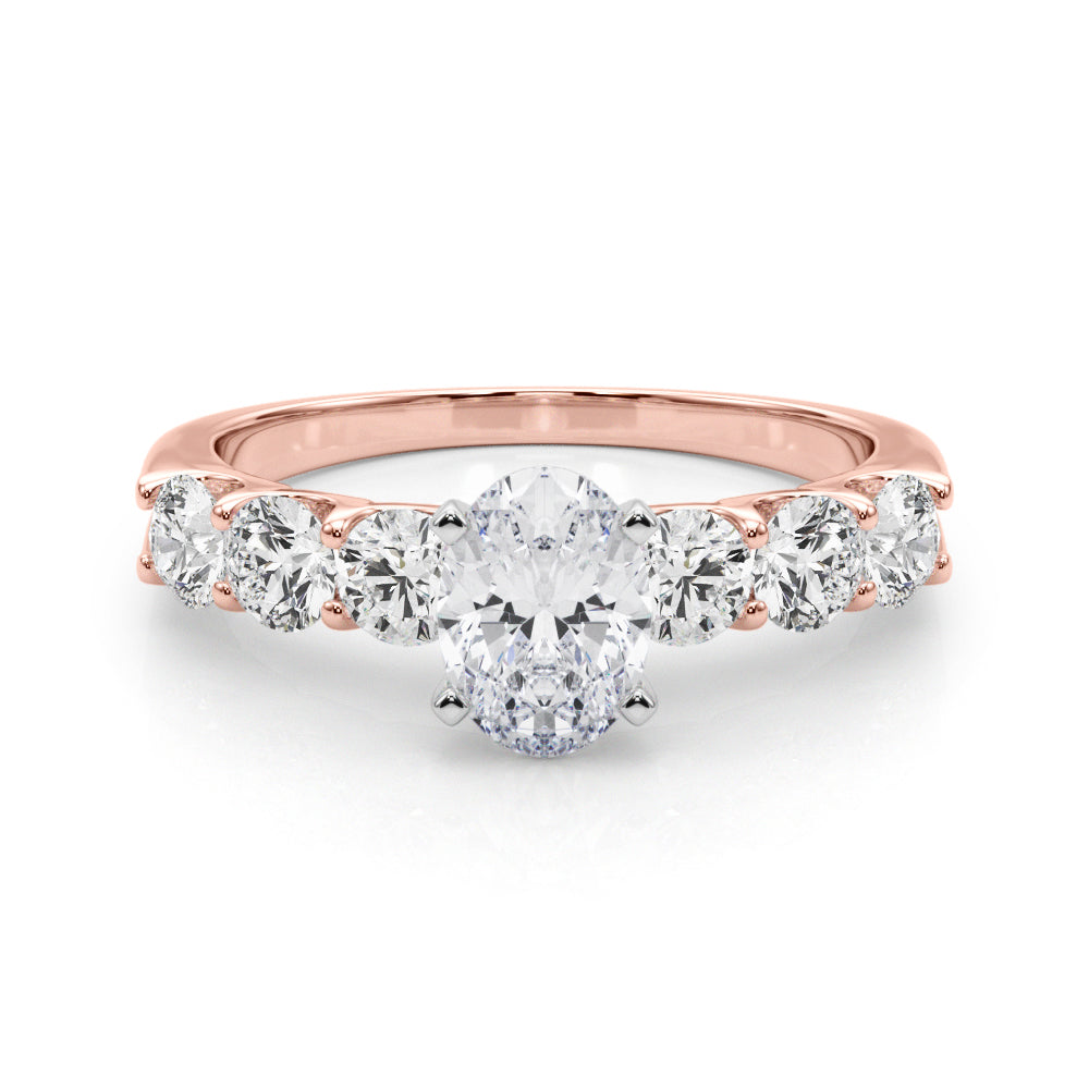 Single Row Prong Set Diamond Engagement Ring · 0.90 ct tw
