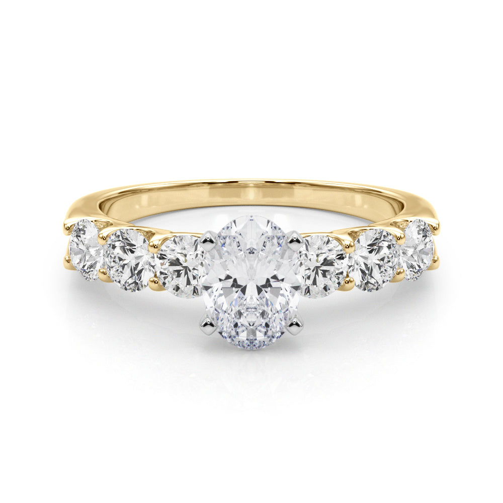 Single Row Prong Set Diamond Engagement Ring · 0.90 ct tw