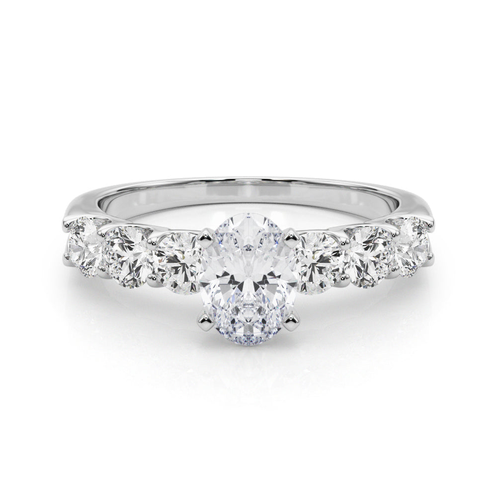 Single Row Prong Set Diamond Engagement Ring · 0.90 ct tw