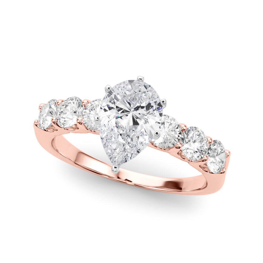 Single Row Prong Set Diamond Engagement Ring · 0.90 ct tw