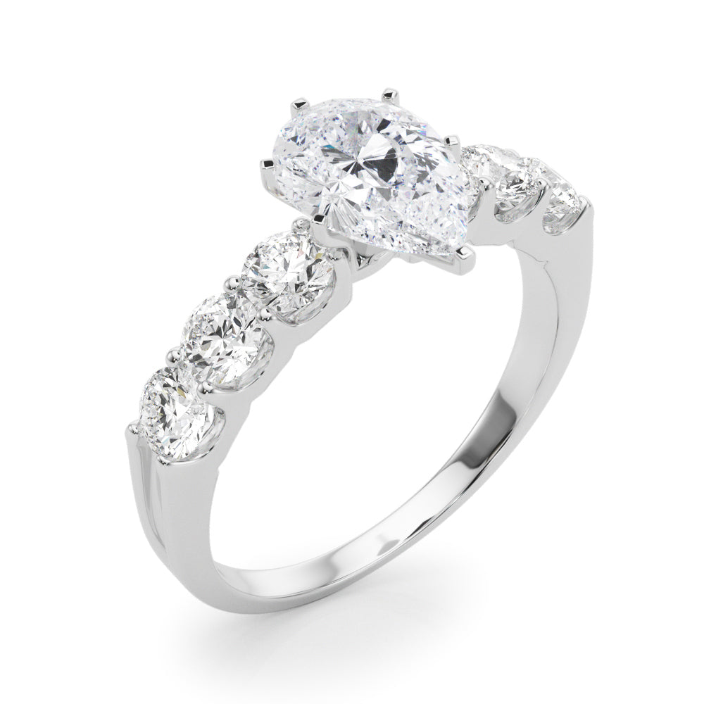 Single Row Prong Set Diamond Engagement Ring · 0.90 ct tw
