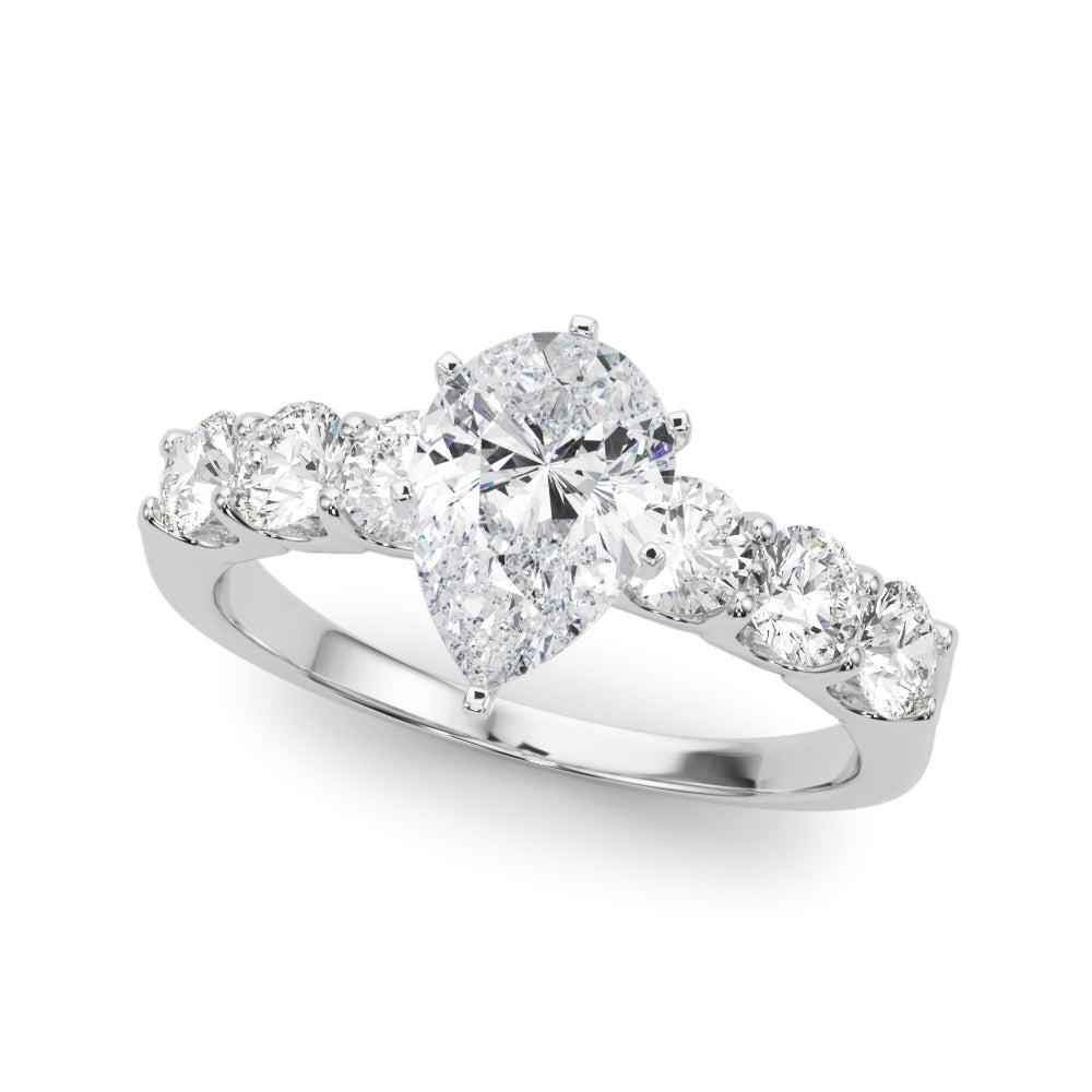 Single Row Prong Set Diamond Engagement Ring · 0.90 ct tw