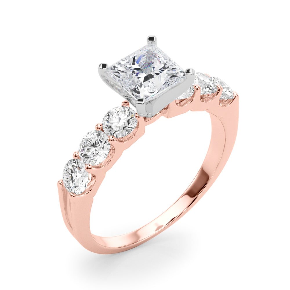 Single Row Prong Set Diamond Engagement Ring · 0.90 ct tw