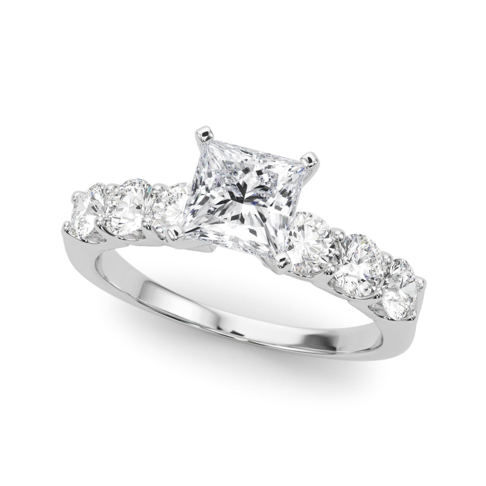 Single Row Prong Set Diamond Engagement Ring · 0.90 ct tw