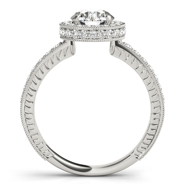 Round Halo Diamond Engagement Ring · 1.45 ct tw