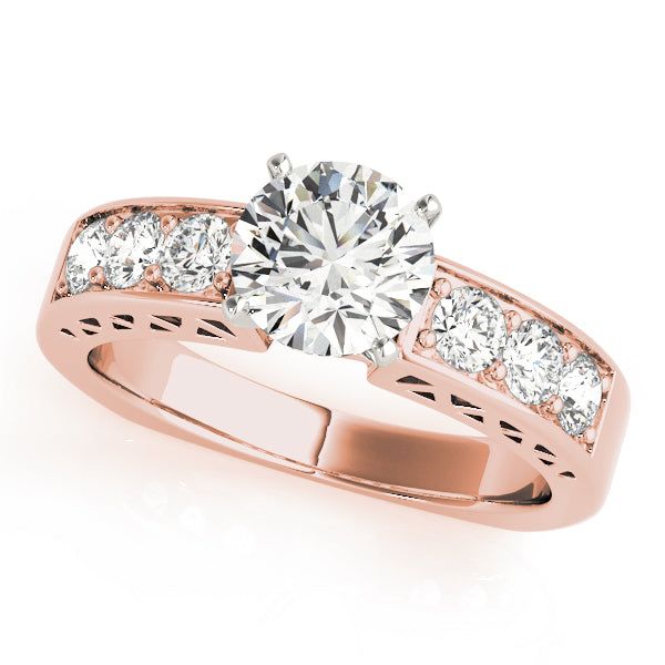 Single Row Channel Set Diamond Engagement Ring · 0.48 ct tw