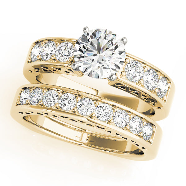 Single Row Channel Set Diamond Engagement Ring · 0.48 ct tw