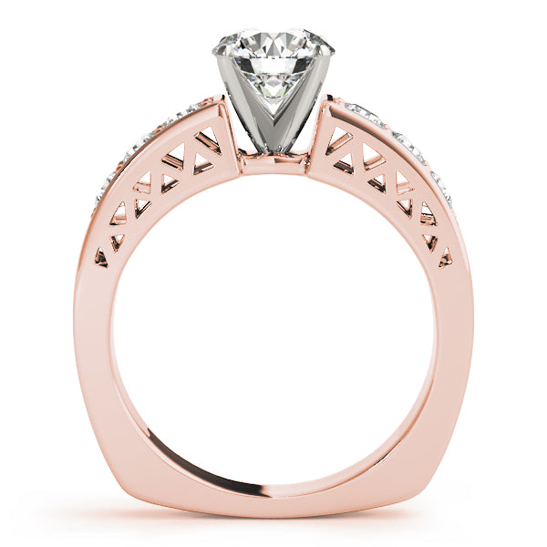 Single Row Channel Set Diamond Engagement Ring · 0.48 ct tw