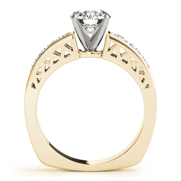 Single Row Channel Set Diamond Engagement Ring · 0.48 ct tw