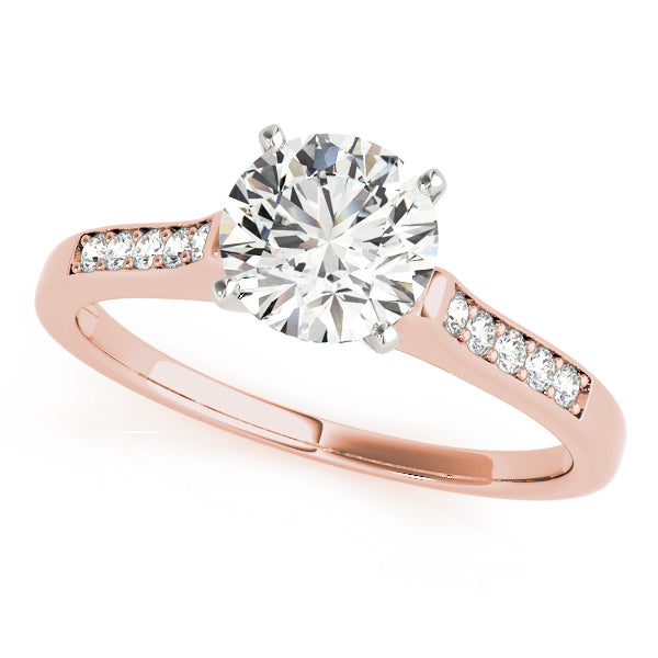 Single Row Channel Set Diamond Engagement Ring · 0.10 ct tw