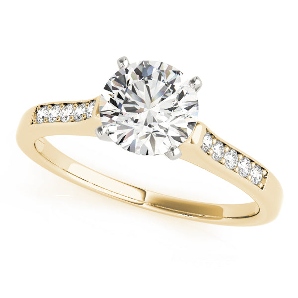 Single Row Channel Set Diamond Engagement Ring · 0.10 ct tw