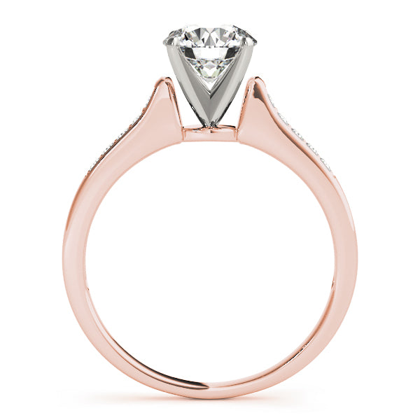 Single Row Channel Set Diamond Engagement Ring · 0.10 ct tw