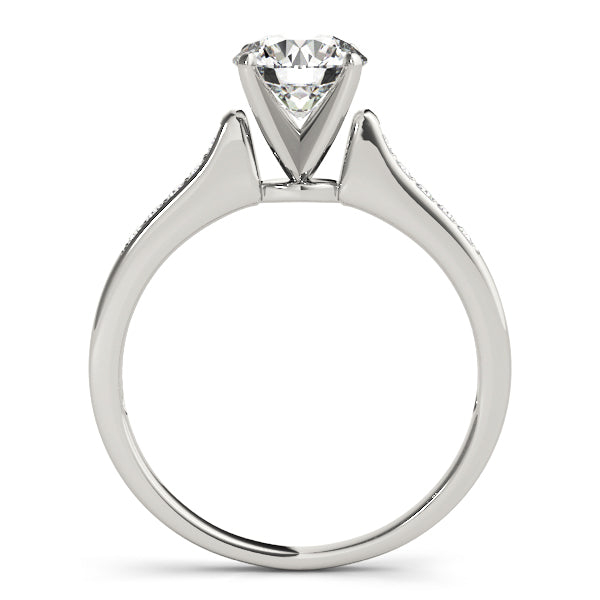 Single Row Channel Set Diamond Engagement Ring · 0.10 ct tw