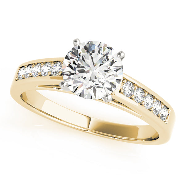 Single Row Channel Set Diamond Engagement Ring · 0.20 ct tw