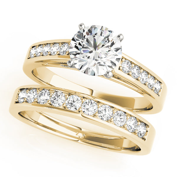 Single Row Channel Set Diamond Engagement Ring · 0.20 ct tw