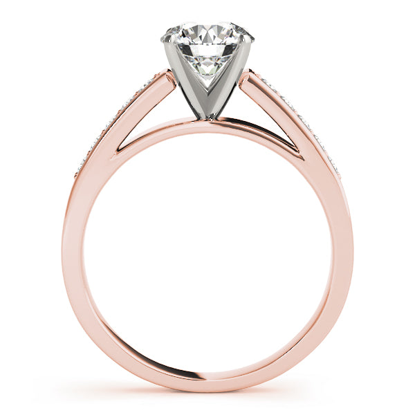 Single Row Channel Set Diamond Engagement Ring · 0.20 ct tw