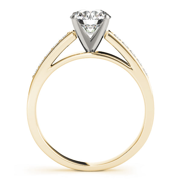 Single Row Channel Set Diamond Engagement Ring · 0.20 ct tw