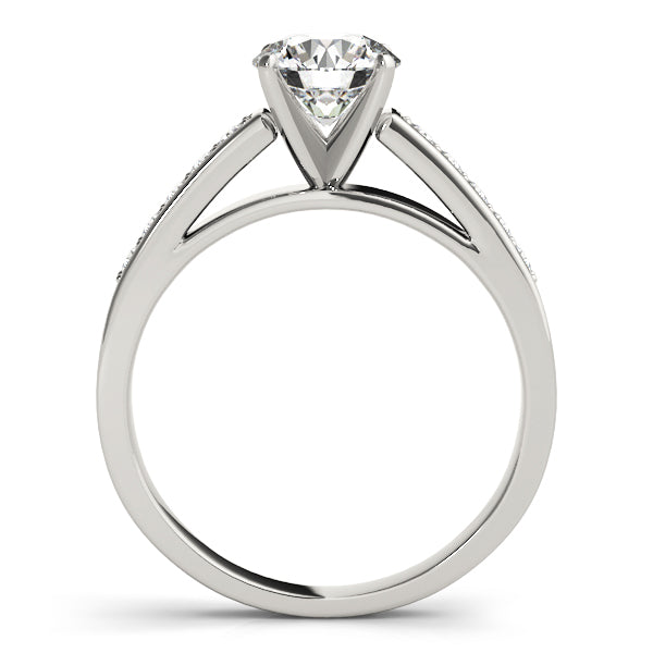 Single Row Channel Set Diamond Engagement Ring · 0.20 ct tw