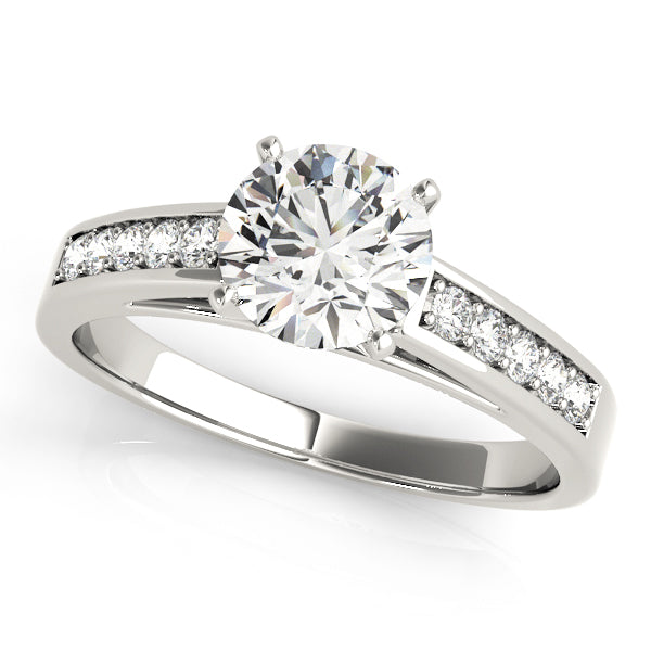 Single Row Channel Set Diamond Engagement Ring · 0.20 ct tw