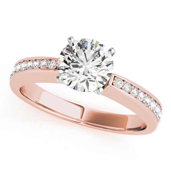 Single Row Channel Set Diamond Engagement Ring · 0.27 ct tw