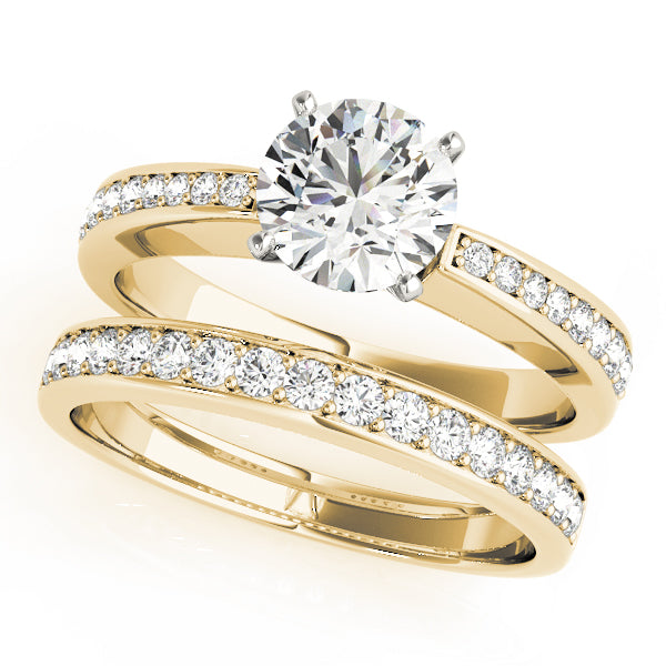 Single Row Channel Set Diamond Engagement Ring · 0.27 ct tw