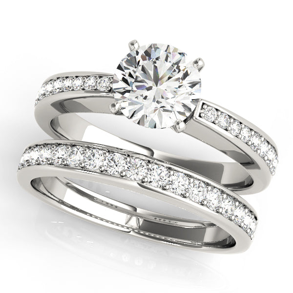 Single Row Channel Set Diamond Engagement Ring · 0.27 ct tw