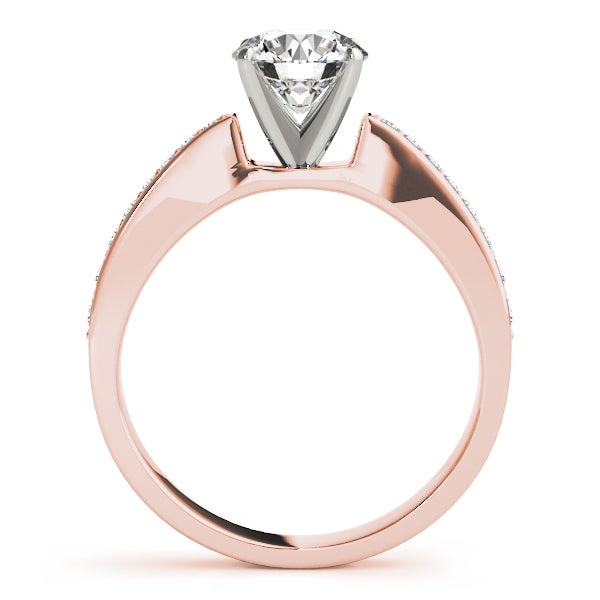 Single Row Channel Set Diamond Engagement Ring · 0.27 ct tw