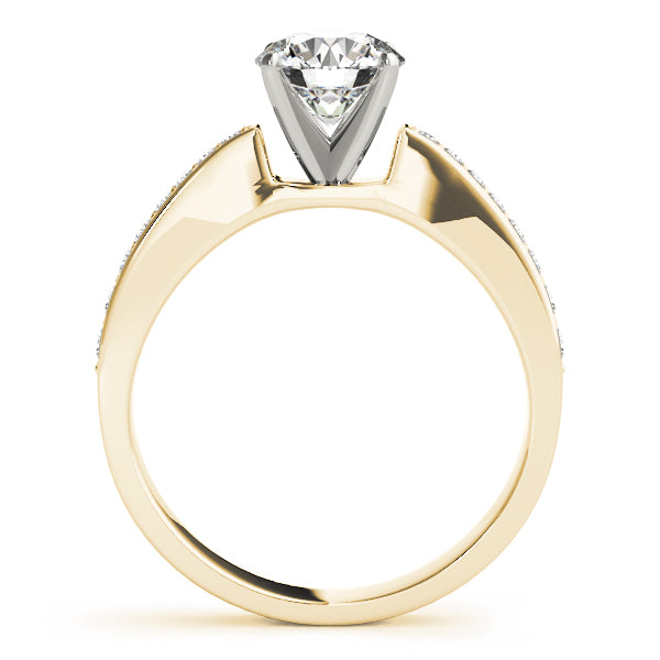Single Row Channel Set Diamond Engagement Ring · 0.27 ct tw