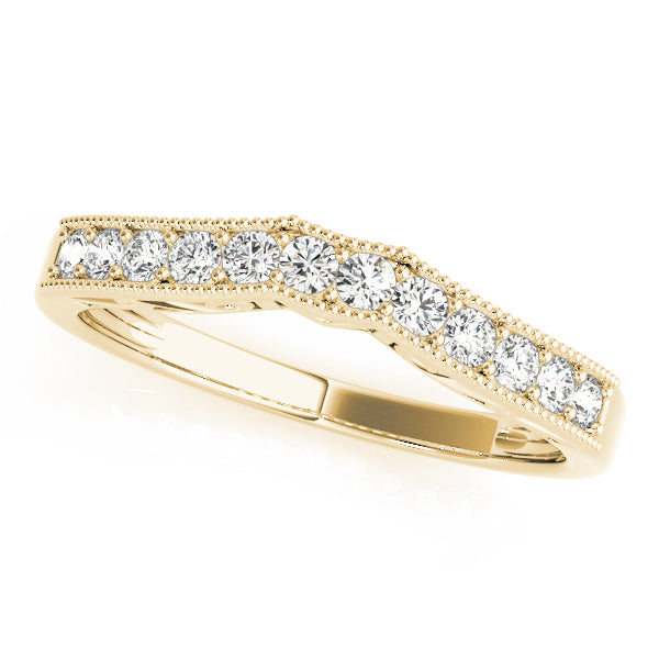 Curved Diamond Wedding Band · 0.24 ct tw