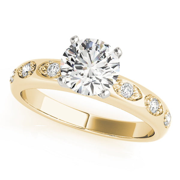 Single Row Prong Set Diamond Engagement Ring · 0.09 ct tw