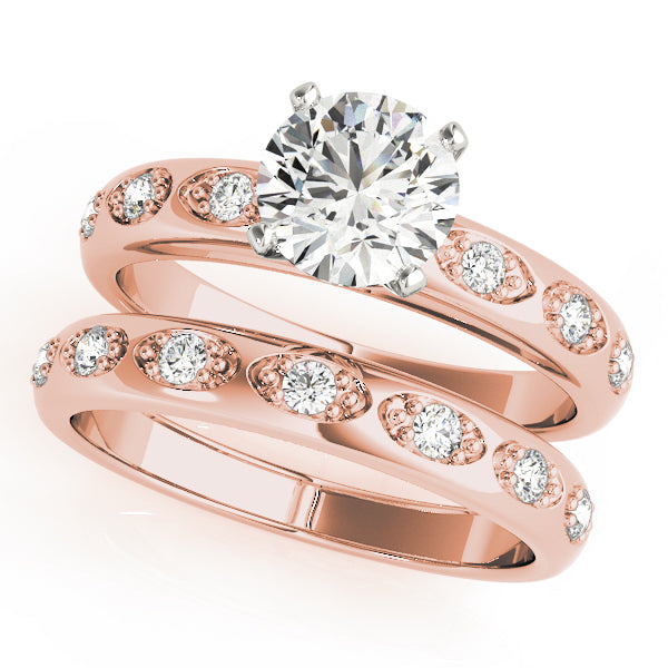 Single Row Prong Set Diamond Engagement Ring · 0.09 ct tw
