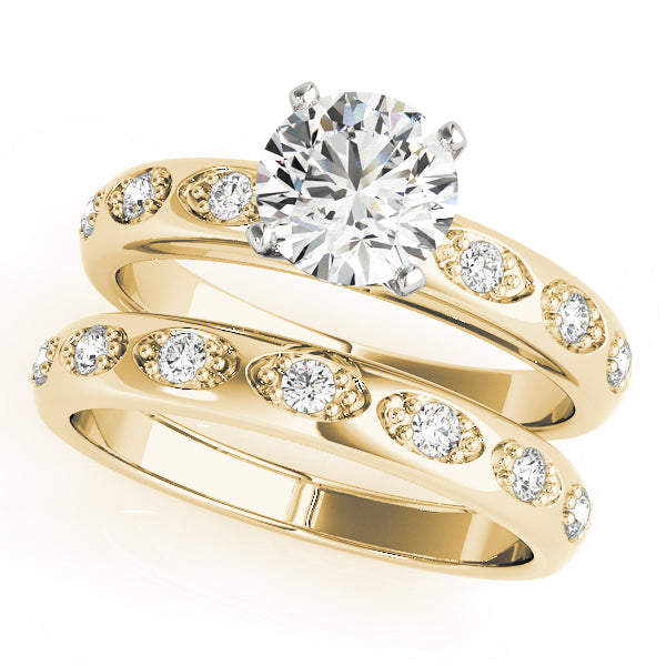 Single Row Prong Set Diamond Engagement Ring · 0.09 ct tw