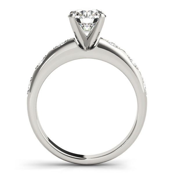 Single Row Prong Set Diamond Engagement Ring · 0.09 ct tw
