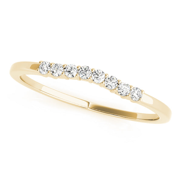 Curved Diamond Wedding Band · 0.10 ct tw