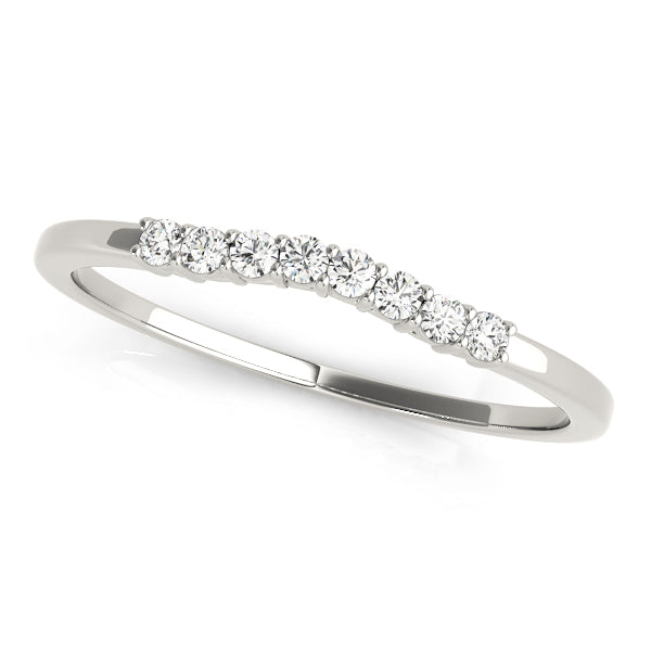 Curved Diamond Wedding Band · 0.10 ct tw