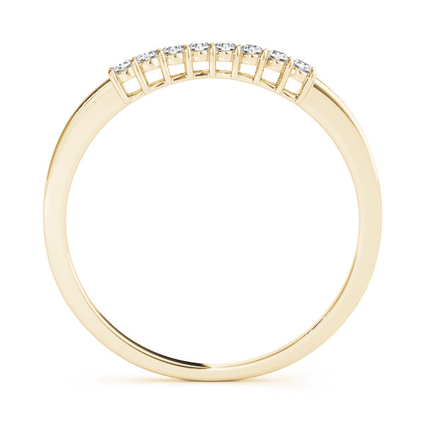Curved Diamond Wedding Band · 0.10 ct tw
