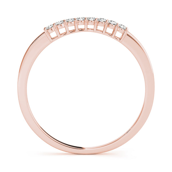 Curved Diamond Wedding Band · 0.10 ct tw