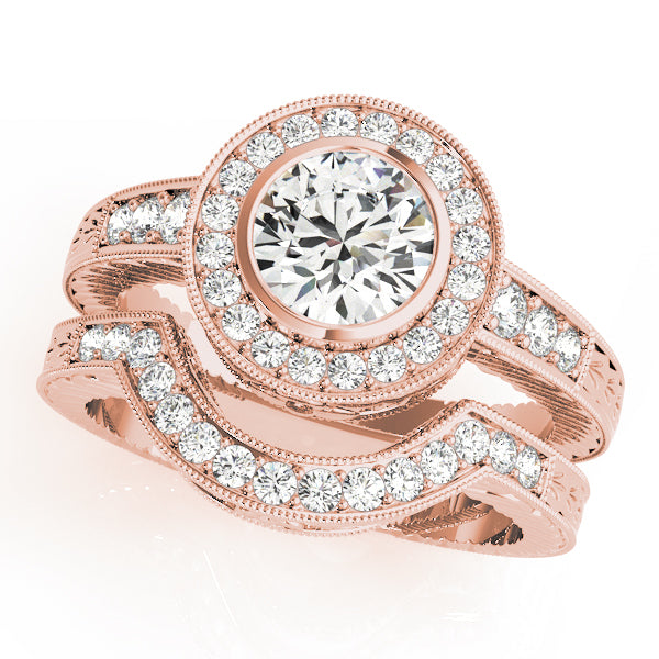 Round Halo Diamond Engagement Ring · 1.90 ct tw