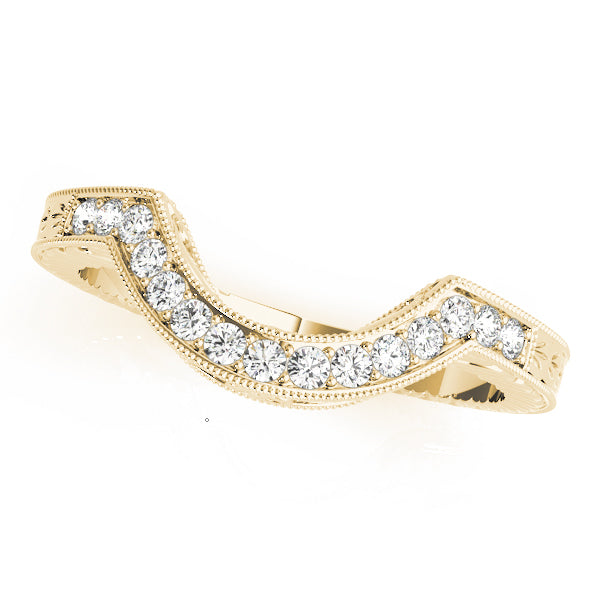 Curved Diamond Wedding Band · 0.15 ct tw
