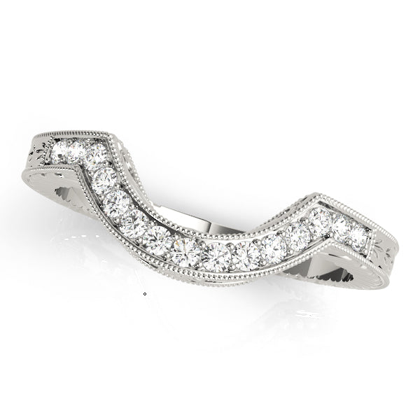 Curved Diamond Wedding Band · 0.15 ct tw