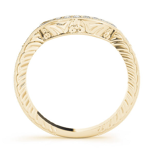 Curved Diamond Wedding Band · 0.15 ct tw