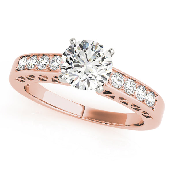 Single Row Channel Set Diamond Engagement Ring · 0.24 ct tw