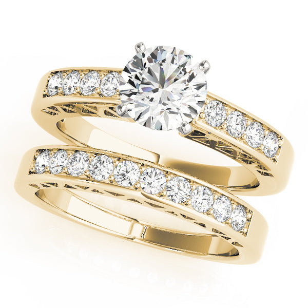 Single Row Channel Set Diamond Engagement Ring · 0.24 ct tw